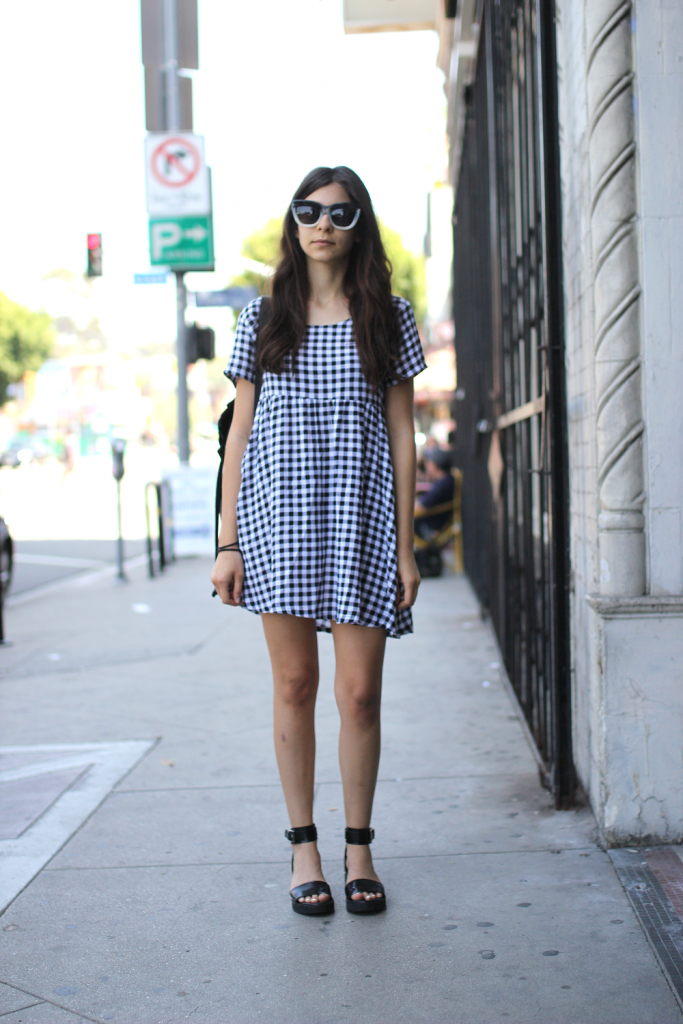 American Apparel, dress, Echo Park, glasses, Los Angeles, Shoes, street style, Zara