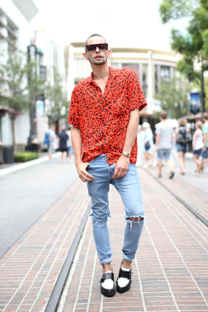 American Apparel, Celine, glasses, Los Angeles, Pants, Shoes, street style, The Grove, Topman