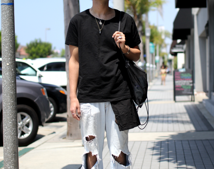 street style, Alexander Wang, Angora, Birkenstock, Bucket Hat, H&M, Hat, Jeans, Kangol, Manhattan Beach, Oak NYC, Sandals,