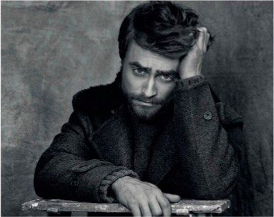 Daniel Radcliffe wearing a Burberry Prorsum coat and Dsquared2 sweater for Icon El Pais F:W 2015