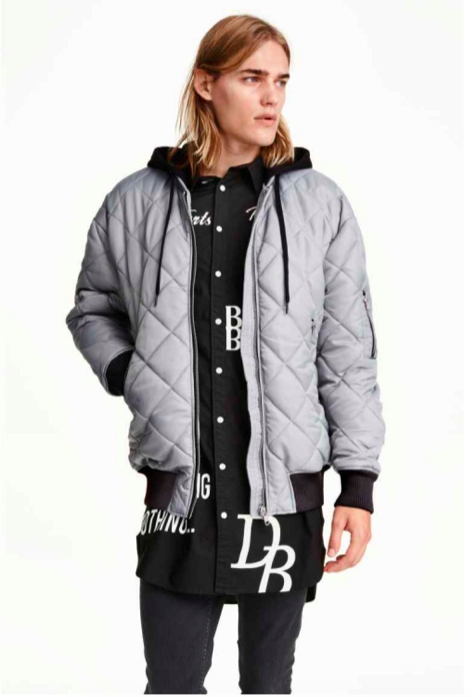 H&M Quilted Bomber Jacket