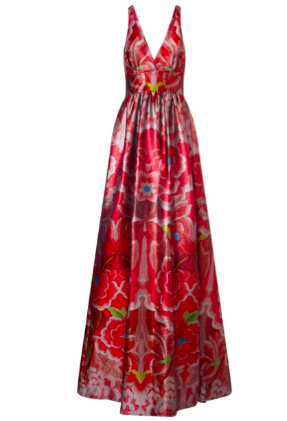 Temperley London Pre-Fall 2015 Red Floral Gown, $2,150