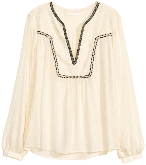 H&M Embroidered Blouse
