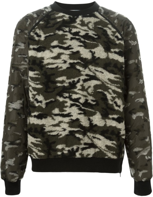 MSGM Camouflage Print Sweatshirt