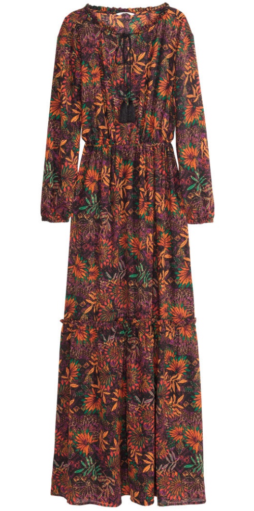 h&m boho maxi dress