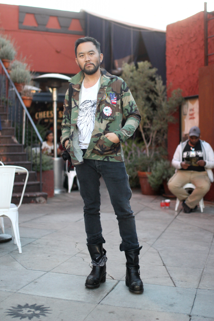 Boots, Customized, DIY, Jacket, Jeans, silverlake, street style, Vintage