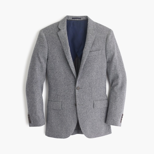 Ludlow Suit Jacket in English Mini-Herringbone Wool