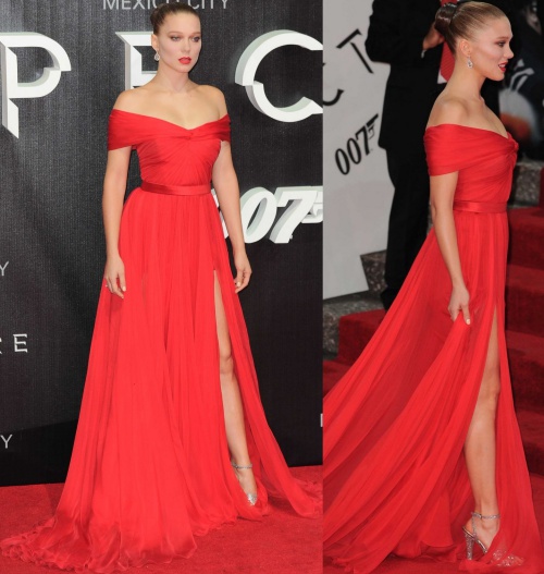 Lea Seydoux In Miu Miu - 'Spectre' London Photocall - Red Carpet