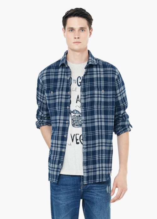 Classic-Fit Check Flannel Shirt