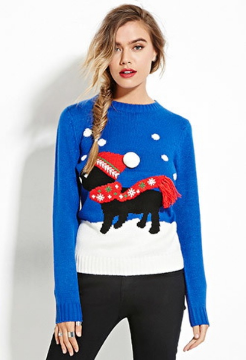 Snow Dog Graphic Sweater