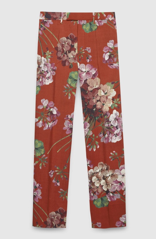 Gucci Blooms Print Wool Pant