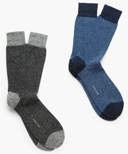 2-Pack Flecked Socks