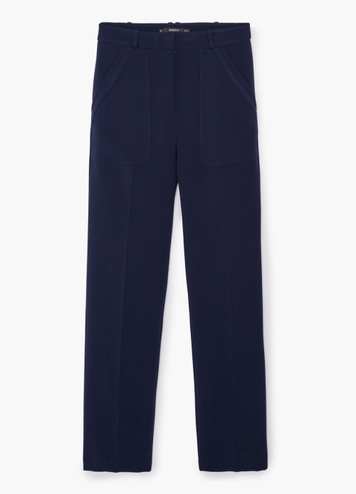 Patch Pockets Trousers