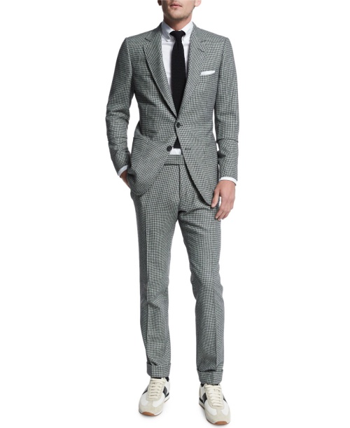 Buckley Base Flannel Houndstooth Two-Piece Suit