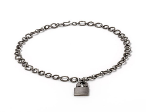 Jillian Dempsey Punk Lock Necklace