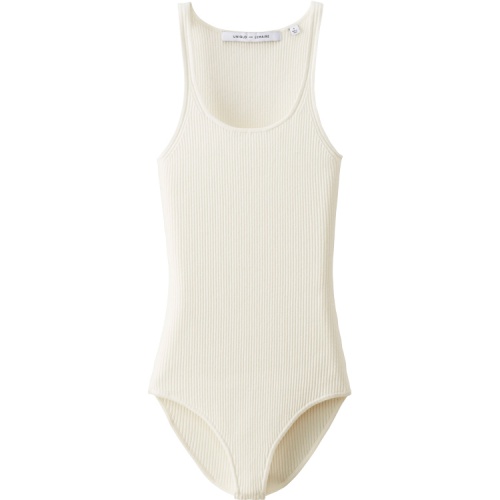 Ribbed Cotton and Cashmere Bodysuit