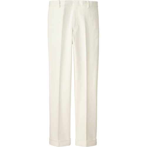 Straight Pants in Cotton Twill