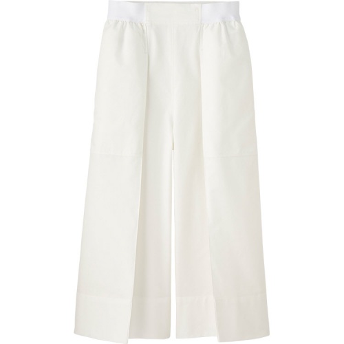 Cropped Large Pants in Cotton Oxford