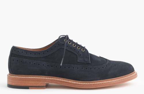 Ludlow Suede Wing Tips
