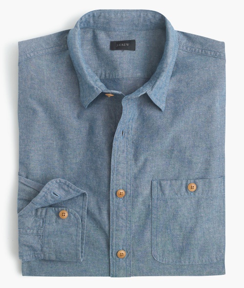 Rustic Cotton Shirt in Deep Blue