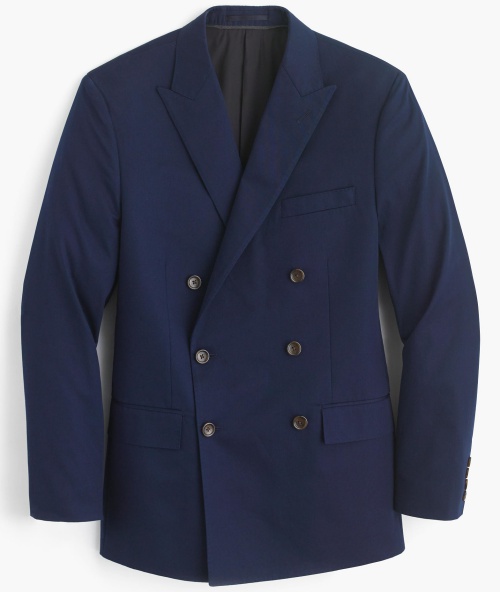 Ludlow Double-Breasted Suit Jacket in Italian Chino