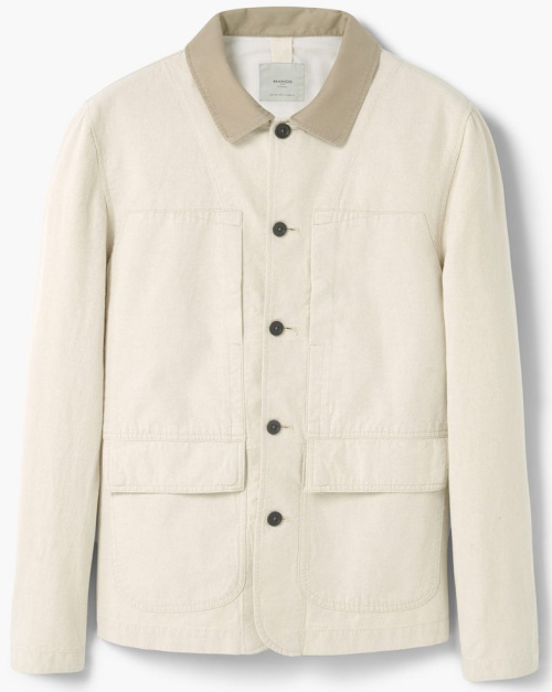 Pocket Linen-blend Jacket