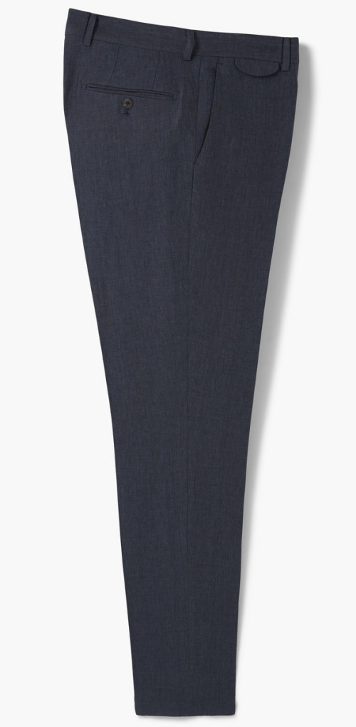 Slim-fit Linen Suit Trousers