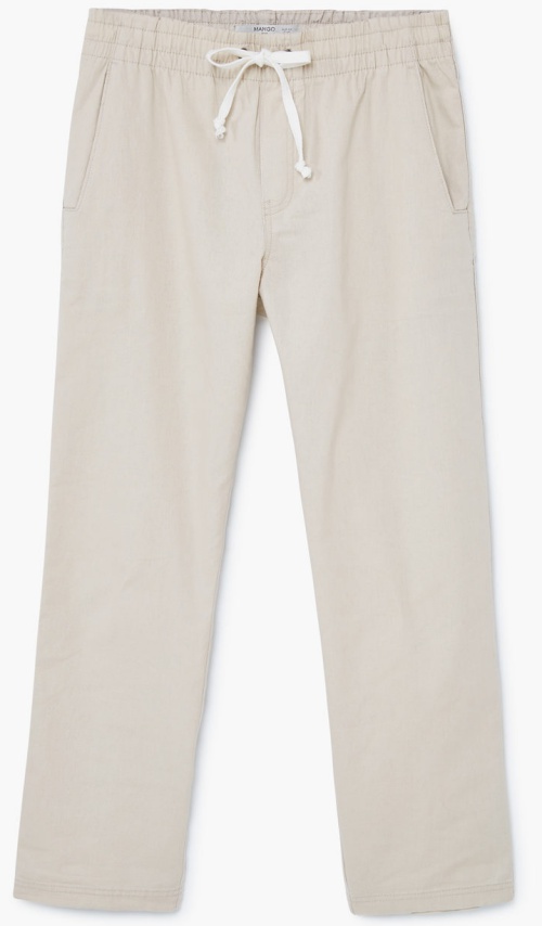 Linen-blend Jogging Trousers