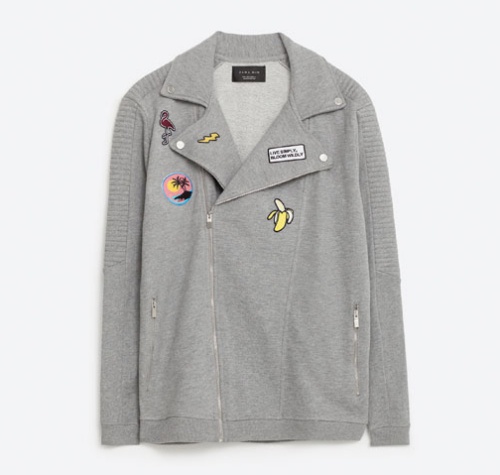 zara patch jacket