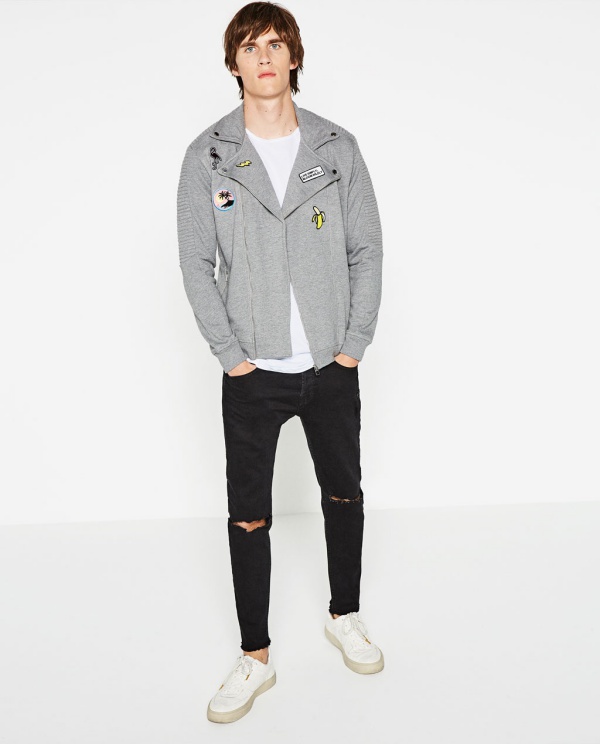 zara mens grey jacket