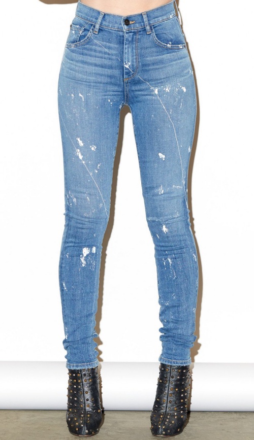 Made Gold 24K High Rise Skinny Jeans in Rifle Wash