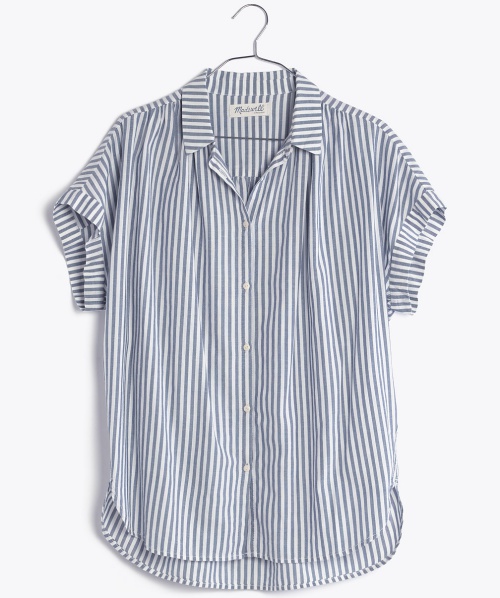 Central Shirt in Chambray Stripe