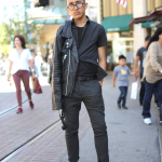 Black, leatherjacket, losangeles, minimal, Motorcyclejacket, SanteeAlley, street style, thegrove, Topman