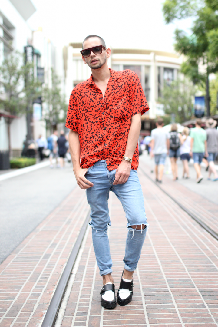 American Apparel, Celine, glasses, Los Angeles, Pants, Shoes, street style, The Grove, Topman