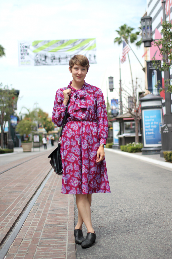 80's, Bag, dress, Grove, Paisley, Shoes, street style, Urban Outfitters, Vintage