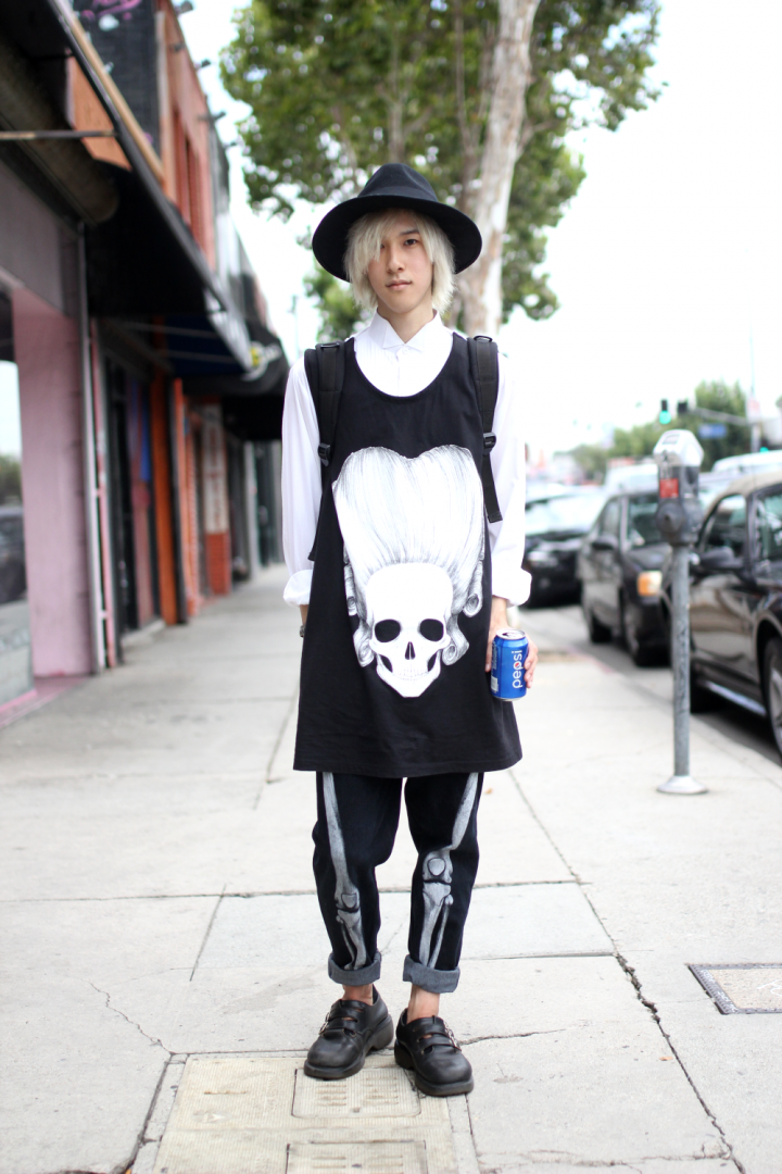 Daniel Pallilo, Dr.Martens, Hat, Jeans, Melrose, street style, Tank Top, Vintage