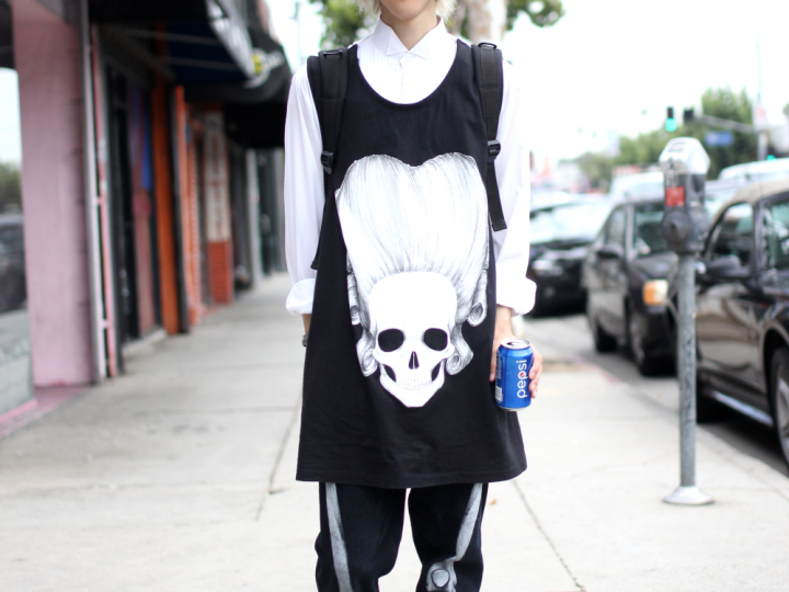Daniel Pallilo, Dr.Martens, Hat, Jeans, Melrose, street style, Tank Top, Vintage