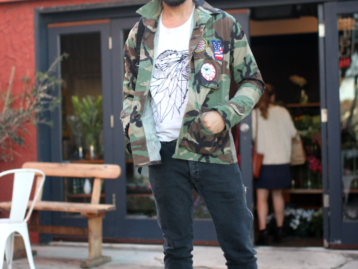Boots, Customized, DIY, Jacket, Jeans, silverlake, street style, Vintage