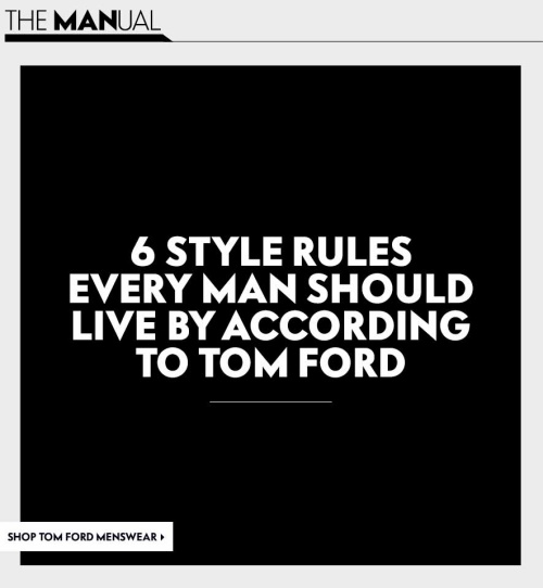 Rules style tom ford #7