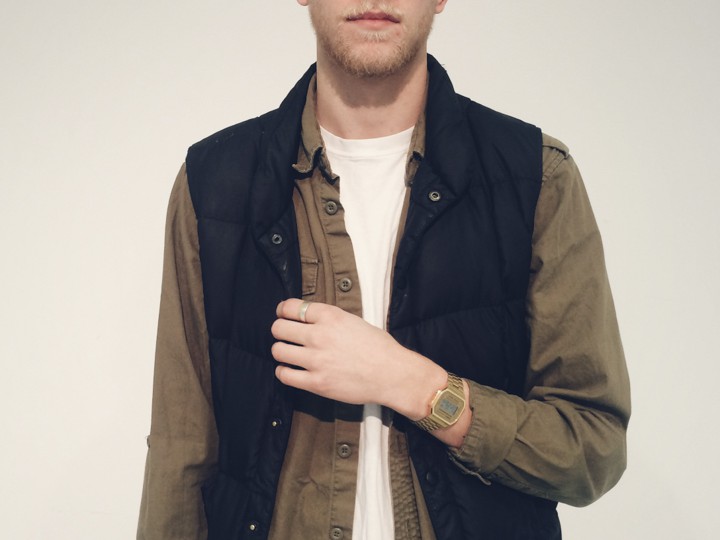 Casey Franklin, 21 Men (Forever 21), Aldo, Casio, Lands’ End, levi's, street style, Warby Parker