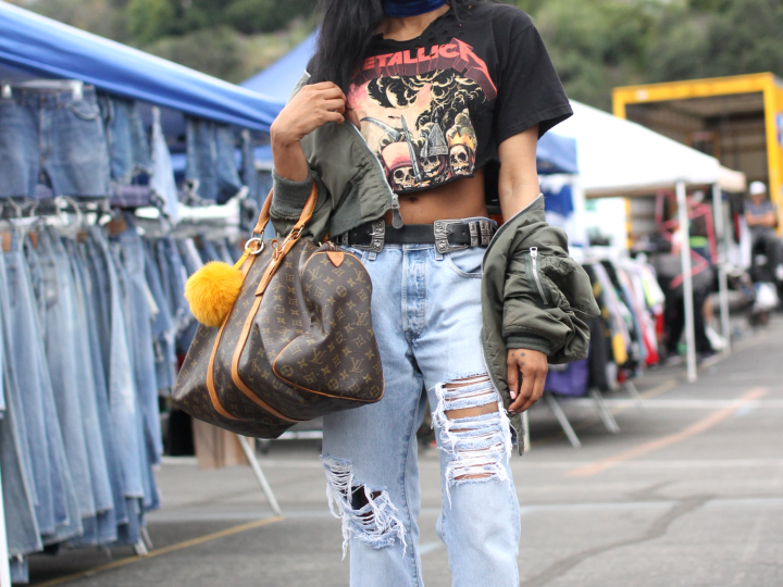 Dior, handmade, levi's, louie vuitton, missguided, pasadena, rose bowl flea market, street style, Vintage